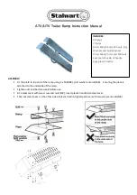 Stalwart ATV/UTV Trailer Ramp Instruction Manual preview