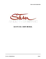 Stam Audio SA-1073 EQ User Manual предпросмотр