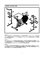 Preview for 7 page of Stamina 0890 Air Bike Owner'S Manual