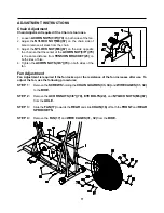 Preview for 11 page of Stamina 0890 Air Bike Owner'S Manual