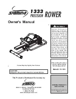 Preview for 1 page of Stamina 1333 Precision Power Owner'S Manual