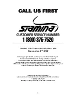 Preview for 3 page of Stamina 15-9002 Owner'S Manual