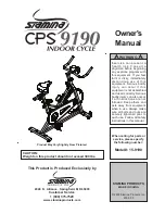 Preview for 1 page of Stamina 15-9190 Owner'S Manual