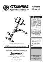 Предварительный просмотр 1 страницы Stamina 20-2014 Owner'S Manual