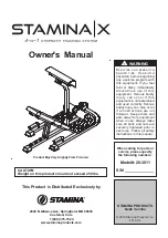 Preview for 1 page of Stamina 20-3011 Owner'S Manual