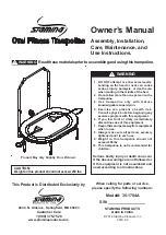 Preview for 1 page of Stamina 35-1704A Owner'S Manual