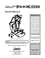 Предварительный просмотр 1 страницы Stamina 50-0170 Owner'S Manual