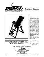 Preview for 1 page of Stamina 55-1537C Owner'S Manual