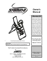 Предварительный просмотр 1 страницы Stamina 55-1541A Owner'S Manual