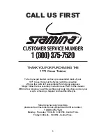 Preview for 3 page of Stamina 55-1771 Owner'S Manual