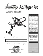 Stamina Ab/Hyper Pro Owner'S Manual предпросмотр