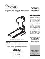 Stamina Adjustable Height Treadmill Owner'S Manual preview