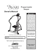 Stamina AVARI A400-300 Owner'S Manual предпросмотр