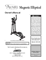Stamina AVARI A550-090 Owner'S Manual preview