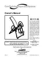 Stamina CoreTraining Inversion System Owner'S Manual preview