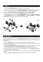 Preview for 9 page of Stamina Folding Cycle Owner'S Manual