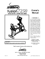 Stamina Fusion 7250 Owner'S Manual preview
