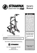 Stamina Outdoor Power Tower PRO 65-1485 Owner'S Manual предпросмотр