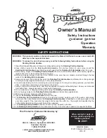 Preview for 1 page of Stamina Rotating Pull-Up Handles Owner'S Manual