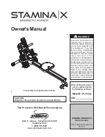 Stamina Stamina X 35-1102A Owner'S Manual preview