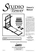 Stamina Studio Tower Combination Unit Owner'S Manual предпросмотр