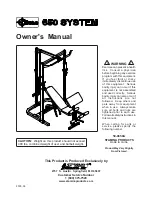 Preview for 1 page of Stamina Titan 650 System Owner'S Manual