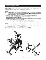 Preview for 10 page of Stamina UX2 Air Bike Owner'S Manual