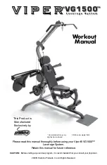 Stamina Viper VG1500 Workout Manual предпросмотр