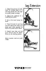 Preview for 9 page of Stamina Viper VG1500 Workout Manual