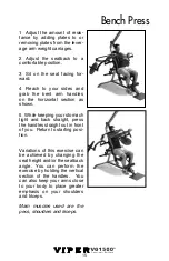 Preview for 17 page of Stamina Viper VG1500 Workout Manual