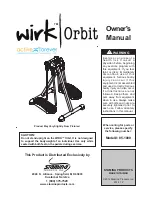 Предварительный просмотр 1 страницы Stamina Wirk Orbit Owner'S Manual