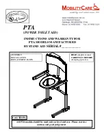 Предварительный просмотр 1 страницы Stand Aid of Iowa Mobile Power Toilet Aid Instructions And Warranty