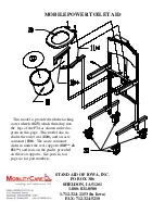 Предварительный просмотр 9 страницы Stand Aid of Iowa Mobile Power Toilet Aid Instructions And Warranty