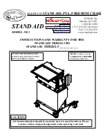 Preview for 1 page of Stand Aid 1501 Instructions And Warranty