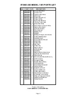 Preview for 8 page of Stand Aid 1501 Instructions And Warranty