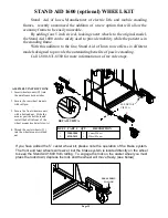 Preview for 15 page of Stand Aid 1600 Instructions Manual