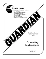 Standard Change-Makers Guardian BE Operating Instructions Manual preview