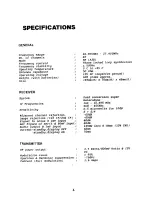 Preview for 4 page of Standard Communications GME Electrophone TX800 Instruction Manual