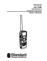 Предварительный просмотр 1 страницы Standard Communications Horizon HX150S Owner'S Manual