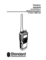 Standard Communications Horizon
HX350S Owner'S Manual предпросмотр