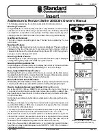 Предварительный просмотр 20 страницы Standard Communications Horizon STRIKE 200 Owner'S Manual