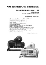 Preview for 1 page of Standard Horizon ECLIPSE DSC+ GX1150 Owner'S Manual