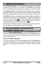 Preview for 6 page of Standard Horizon ECLIPSE DSC PLUS GX1150 Owner'S Manual