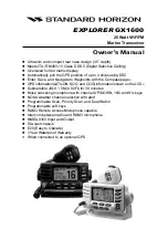 Preview for 1 page of Standard Horizon Explorer GX1600 Owner'S Manual