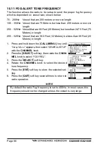 Предварительный просмотр 86 страницы Standard Horizon GX2000E Owner'S Manual