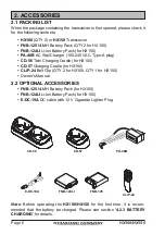 Предварительный просмотр 6 страницы Standard Horizon HX100 Owner'S Manual