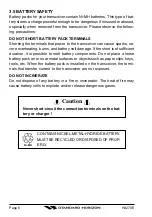 Preview for 8 page of Standard Horizon HX270E Owner'S Manual