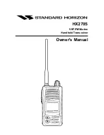 Standard Horizon HX270S Owner'S Manual предпросмотр