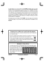 Preview for 3 page of Standard Horizon HX280E Owner'S Manual