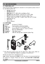 Предварительный просмотр 6 страницы Standard Horizon HX300 Owner'S Manual